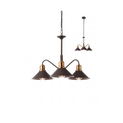 Redo 02-935 - Lustr na řetězu VERNER 3xE27/42W/230V