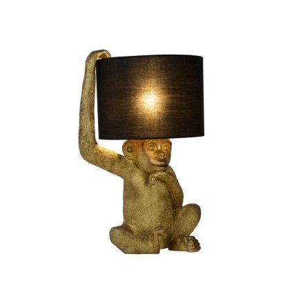 Lucide CHIMP stolní lampička E14/40W H45cm černá / zlatá