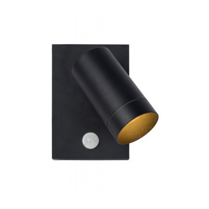TAYLOR - Nástěnné svítidlo se senzorem - Venkovní - 1xGU10/50W IP44 - Černá