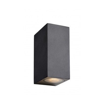 Lucide ZORA-LED - přisazené bodové svítidlo venkovní - stmívatelné - GU10 - 2x5W 3000K - IP44 - Černá 22860/10/30