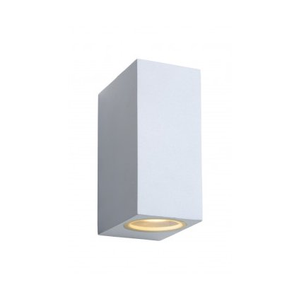 Lucide ZORA-LED - přisazené bodové svítidlo venkovní - stmívatelné - GU10 - 2x5W 3000K - IP44 - Bílá 22860/10/31