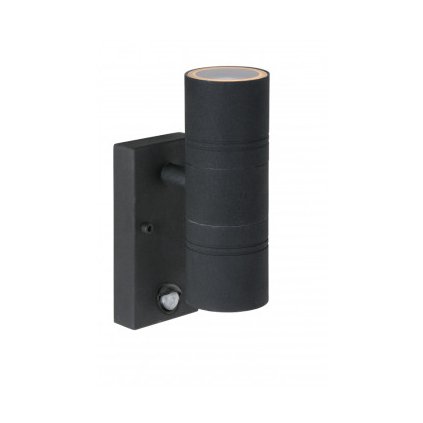 Lucide ARNE-LED - přisazené bodové svítidlo venkovní - Ø 6,3 cm - LED - GU10 - 2x5W 2700K - IP44 - Černá 14866/10/30