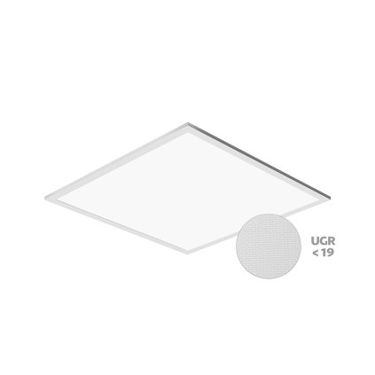LED PANEL THIN UGR vestavný čtvercový 600x600 50W - neutrální (Ra>80)