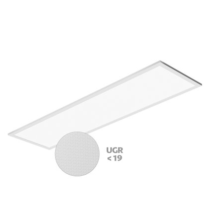 LED PANEL THIN UGR vestavný obdélníkový 1200x300 50W - neutrální (Ra>80)