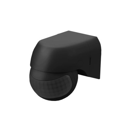 SENSOR PIR pohybové čidlo 180° IP44 - černá