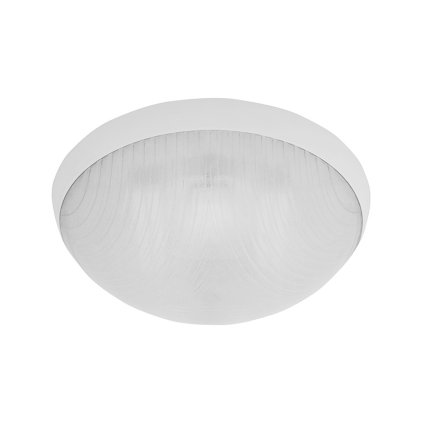 GALIA přisazené stropní a nástěnné kruhové svítidlo  75W E27, bílá, transp.