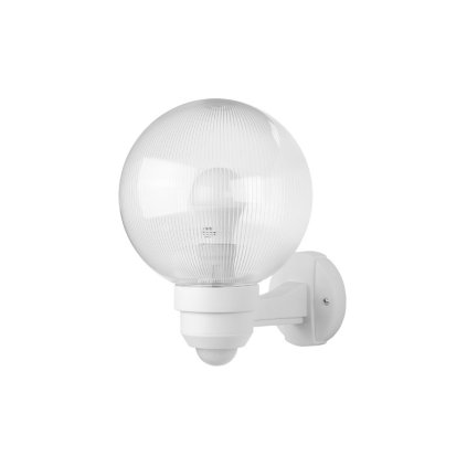 PANLUX PARK S zahradní nástěnné svítidlo na zeď se senzorem  bílá - prizmatická