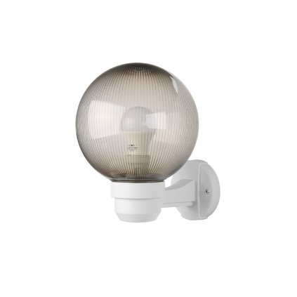 PANLUX PARK N zahradní nástěnné svítidlo na zeď  bílá - prizm. kouřová