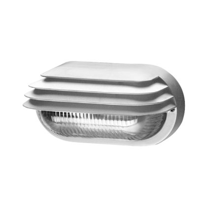 OVAL GRILL přisazené nástěnné svítidlo 40W,  bílá, transp.
