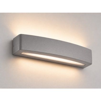 Venkovní nástěnné LED svítidlo BLOCO 10W, šedá