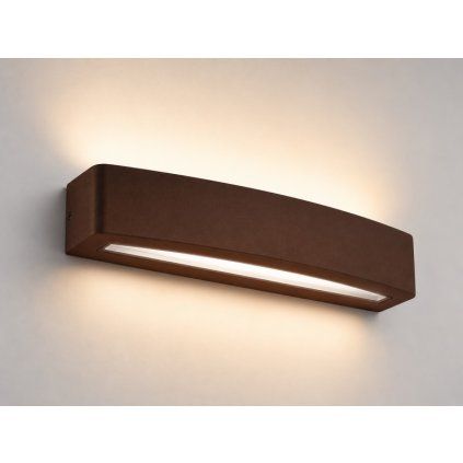 Venkovní nástěnné LED svítidlo BLOCO 10W, rez
