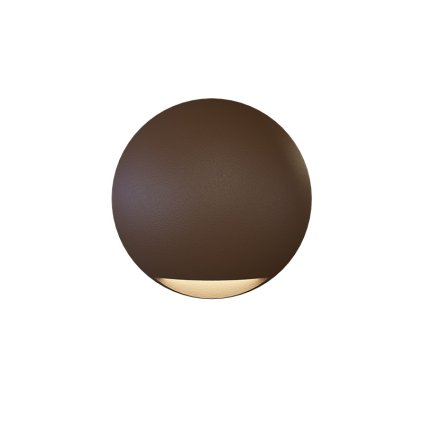 LEON CIRCLE nástěnné zahradní LED svítidlo 2W rez