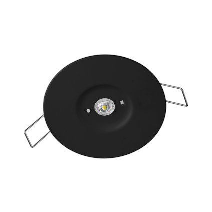 CARPO AREA anti-panic AUTOTEST LED vestavné nouzové svítidlo s autotestem 3W 3h, černá