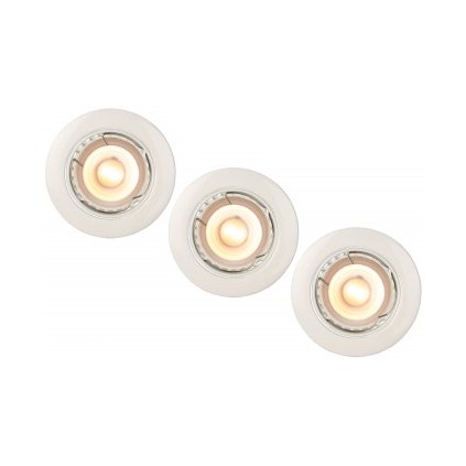 Lucide FOCUS - podhledové svítidlo - Ø 8,1 cm - stmívatelné - GU10 - 3x5W 3000K - Bílá - Set of 3 11001/15/31