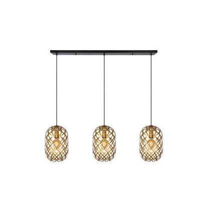 Lucide WOLFRAM závěsné svítidlo 3xE27 zlaté