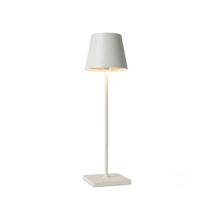 Lucide JUSTIN venkovní stolní lampa Ø11 cm 1x2,2W 3000K IP54 bílá