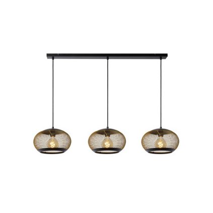 Lucide LUCAS závěsné svítidlo 3xE27 zlaté