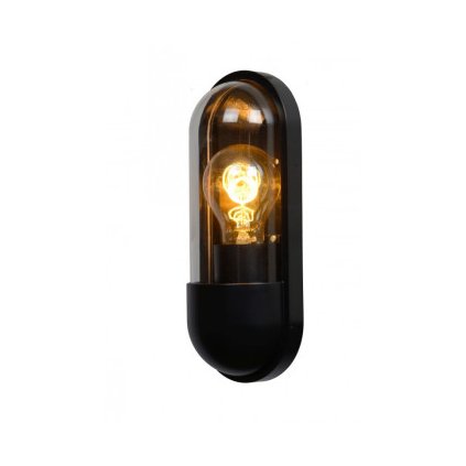 Lucide CAPSULE venkovní nástěnné svítidlo 1xE27 IP65 černá