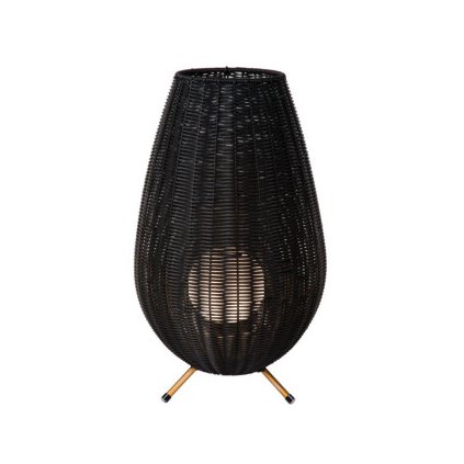 Lucide COLIN IP44 venkovní nabíjecí stolní lampa - baterie - LED Ø 30 cm 1x3W 3000K IP44 černá