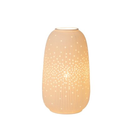 Lucide FLORES stolní lampa Ø14,1 cm - 1xE14 bílá