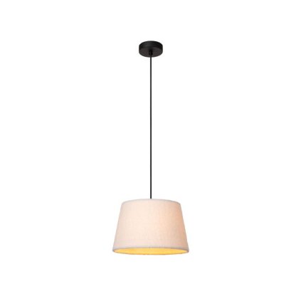 Lucide WOOLLY závěsné stropní svítidlo Ø 28 cm 1xE27 krémová