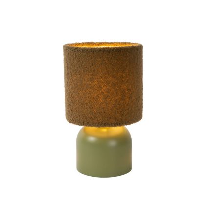 Lucide WOOLLY stolní lampa Ø 16 cm 1xE14 zelená