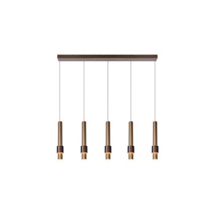 Lucide MARGARY závěsné LED svítidlo 5x4,3W 2700K kávová