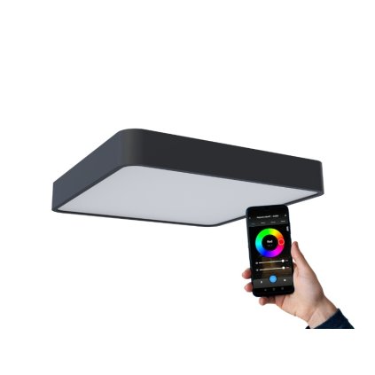 Přisazené chytré LED svítidlo VERONA SQUARE SMART Tuya Wifi, černá