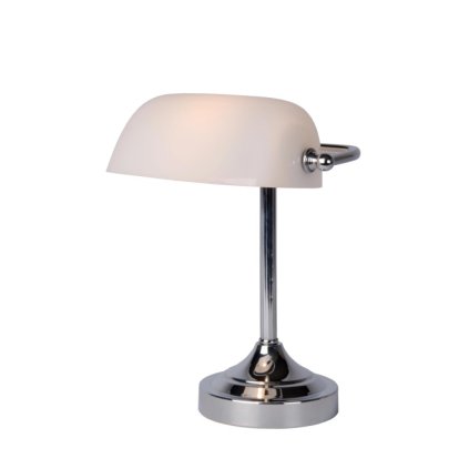 lucide banker stolni lampa chrom 175040111