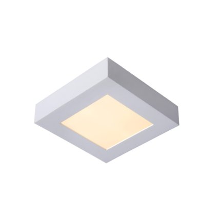 lucide brice led stropni svitidlo stmivatelne 15w ip44 bile