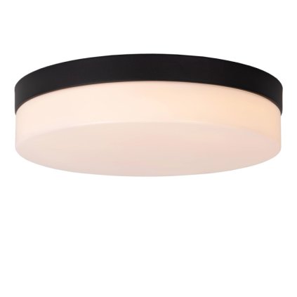 lucide biskit stropni svitidlo koupelna 28 cm led 1x18w 2700k ip44 senzor pohybu dennoc cern