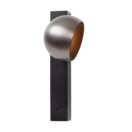 lucide esfera nastenne svitidlo led stmivatelne 1x9w 2700k seda litina