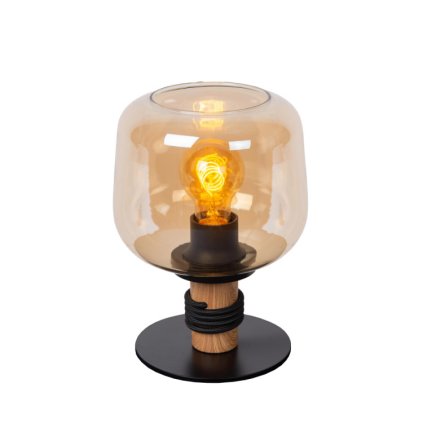 lucide ilona stolni lampa 18 cm 1xe27 jantarova