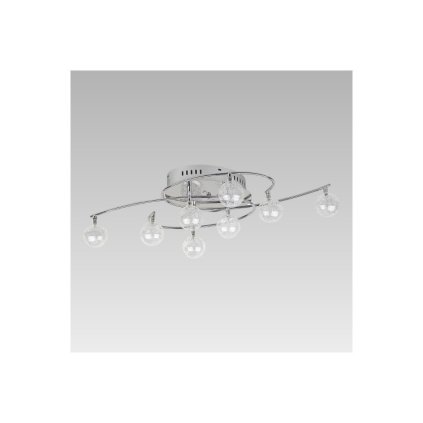 prezent 65202 chicago 8xg420w 8xblue ledchrglass