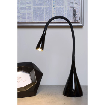 Lucide ZOZY - stolní lampa - Ø 11,5 cm - stmívatelné - 1x3W 3000K - Černá 18650/03/30