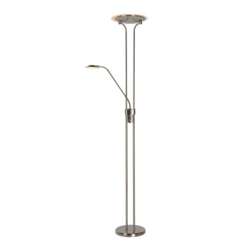 Lucide CHAMPION-LED - stojací čtecí lampa - Ø 25,4 cm - stmívatelné - 1x20W 3000K - Chrom 19792/24/12