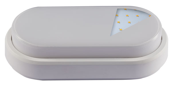 GREENLUX Přisazené svítidlo oválné bílé LED LUCY-O White 8W NW 4000K IP54 GXLS231