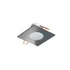 Pevný LED podhled SPOTLIGHT IP65 SQUARE bodovka, stříbrná broušená - neutrální