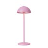 Lucide JOY venkovní dobíjecí stolní lampa ø 12 cm 1x1,5W 3000K IP54 růžová