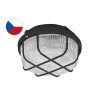 KRUH přisazené stropní a nástěnné kruhové svítidlo 100W  černá, transp.