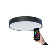 Přisazené chytré LED svítidlo VERONA CIRCLE SMART Tuya Wifi, černá