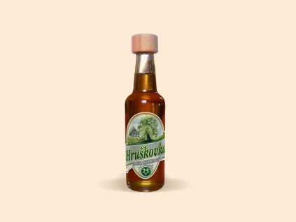 Hruškovka 0,25 l s dřevěným víčkem 25 % alc.