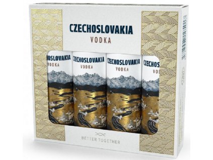 69076 czechoslovakia vodka mini set 4x0 04l