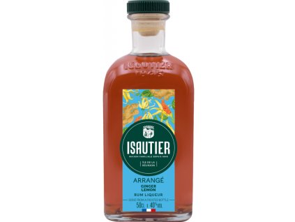 isautier arrange ginger lemon rum liqueur 05l