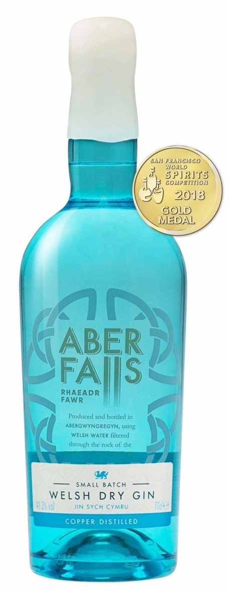 Aber Falls Welsh Dry Gin 41% 0.7L (holá láhev)