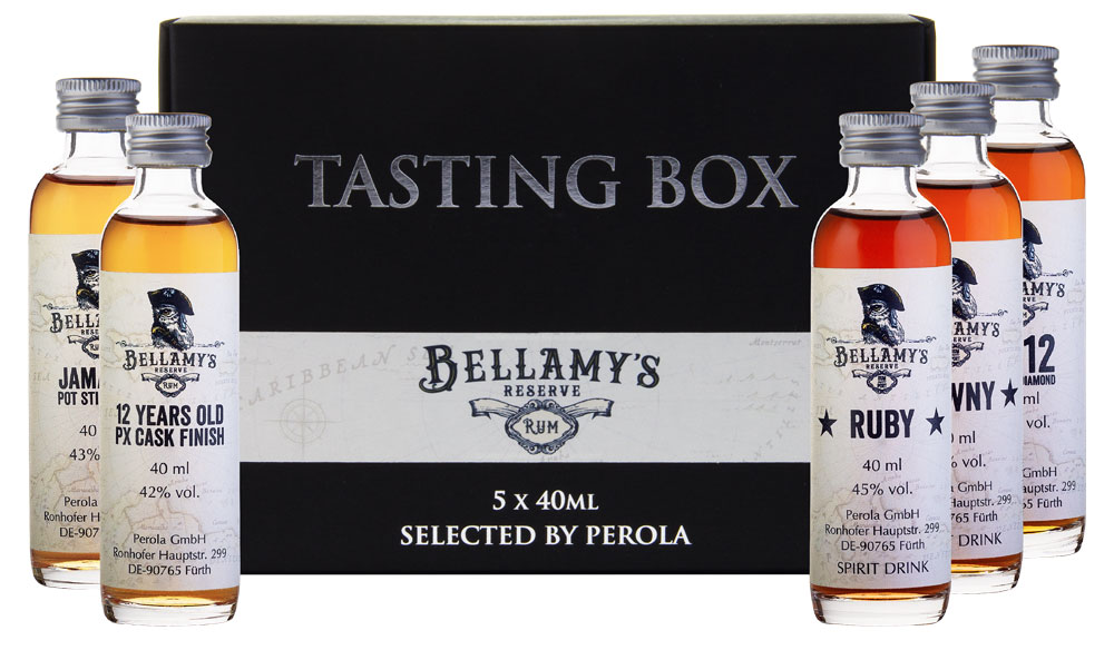 Bellamys Reserve Belize Tasting Box 5x0,04l (karton)