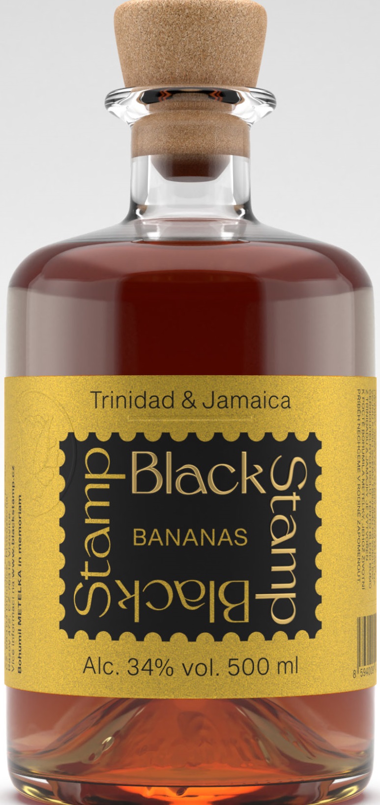 Black Stamp Bananas 34% 0,5l (holá láhev)