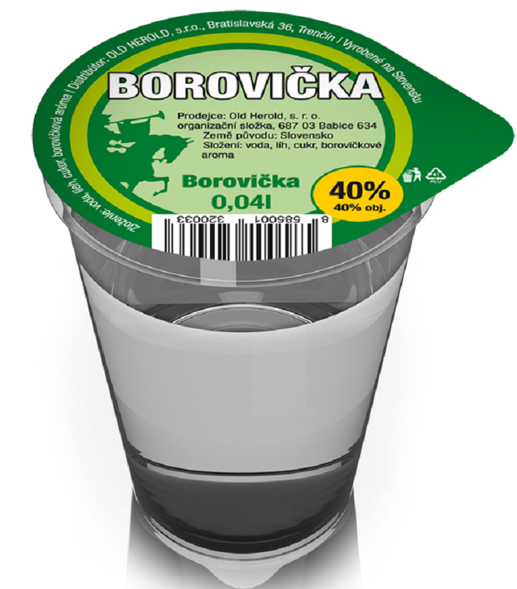Borovička Old Herold Panák 40% 0,04l (holá láhev)