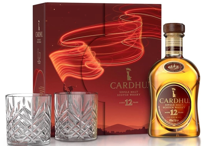 Cardhu 12yo + 2 skla 40% 0,7l (dárkové balení 2 sklenice)
