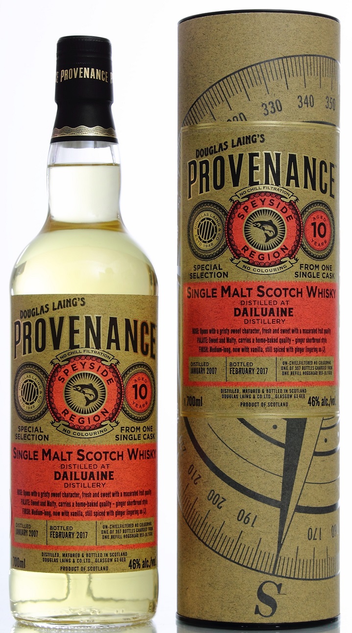 Dailuaine 10yo Provenance 46% 0,7l	(tuba)